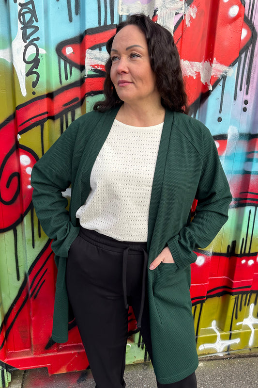 Aina - puuvillatakki, havu