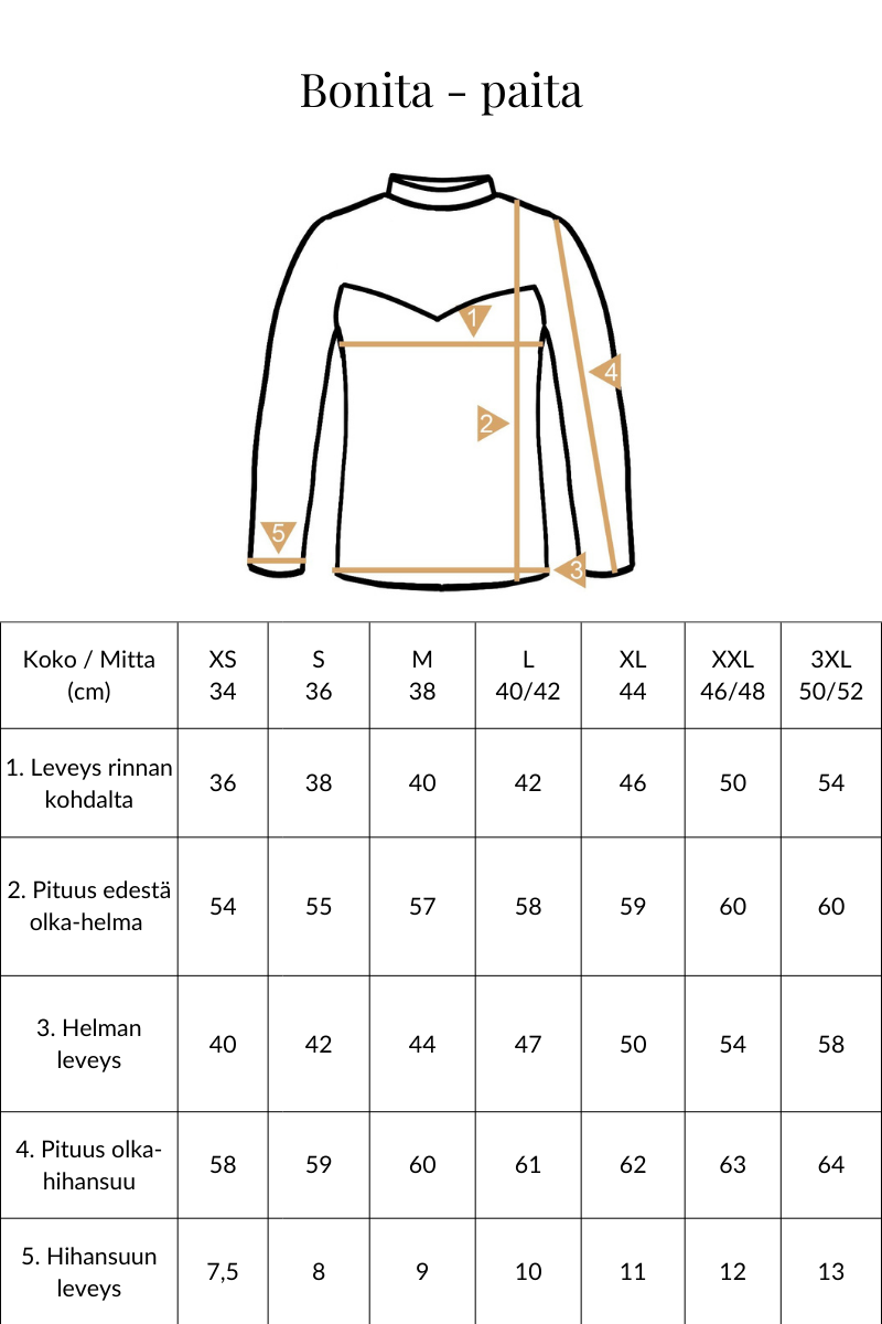 Bonita - meshpaita, musta