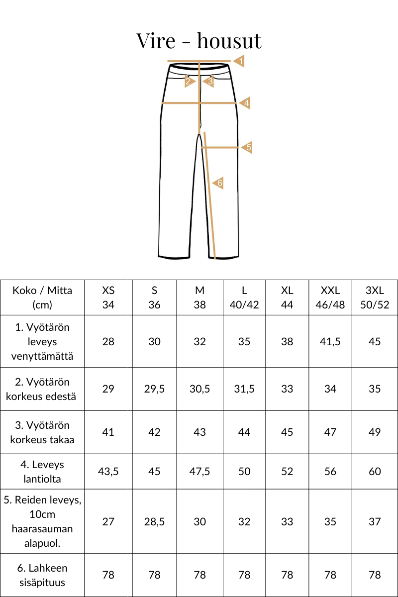 Vire - housut, musta