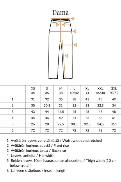 Dama - trousers, black