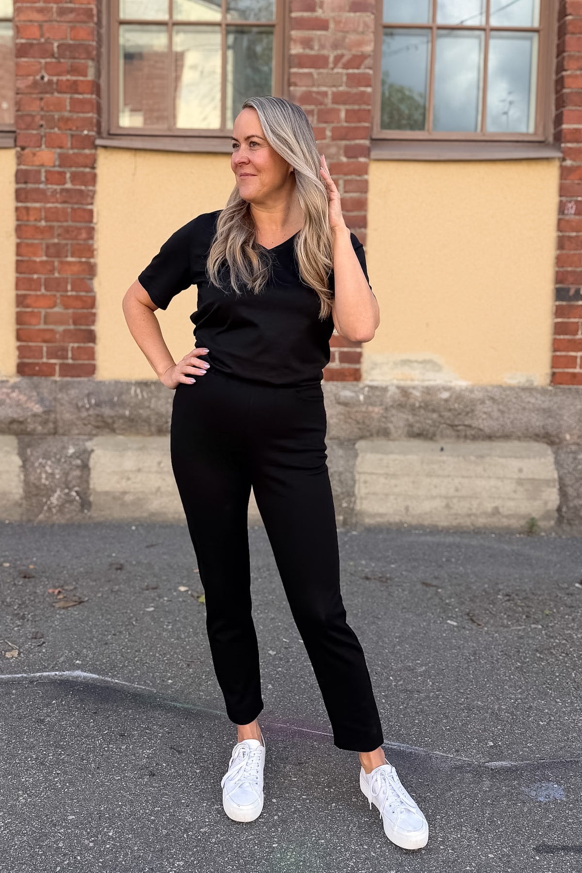 Dama - trousers, black