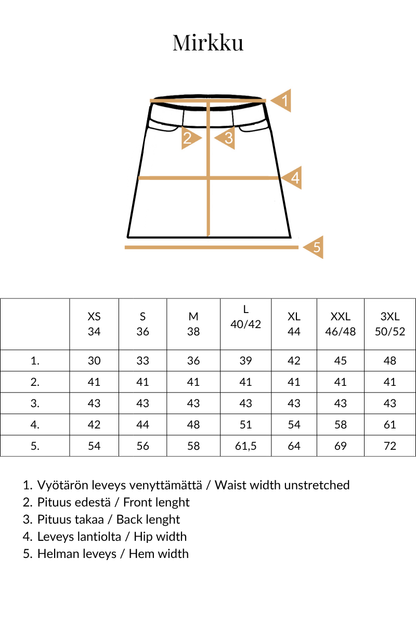 Mirkku - skirt, black