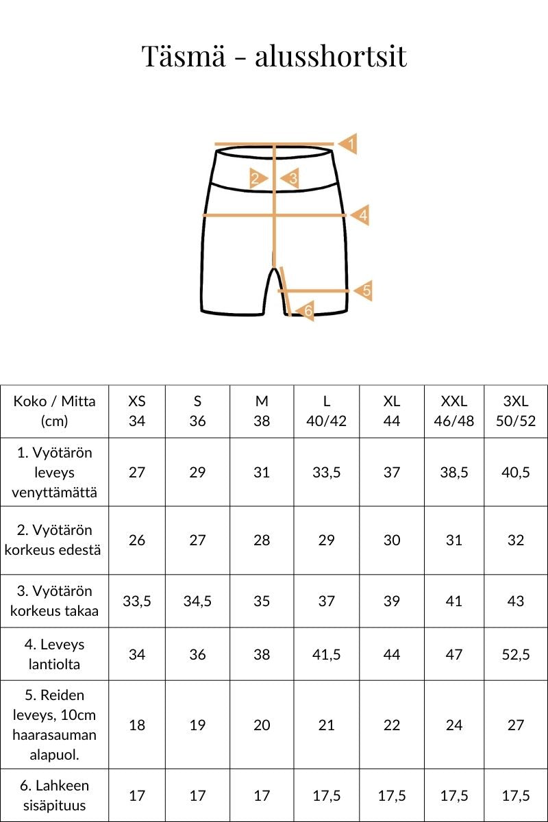 Täsmä - shortsit, nude